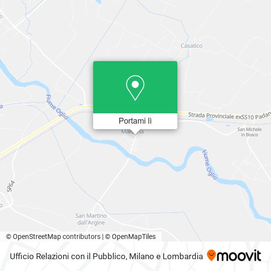 Mappa Ufficio Relazioni con il Pubblico