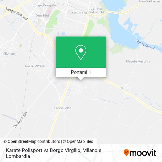 Mappa Karate Polisportiva Borgo Virgilio