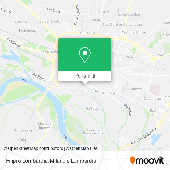 Mappa Finpro Lombardia