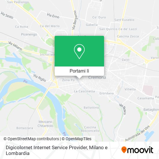 Mappa Digicolornet Internet Service Provider