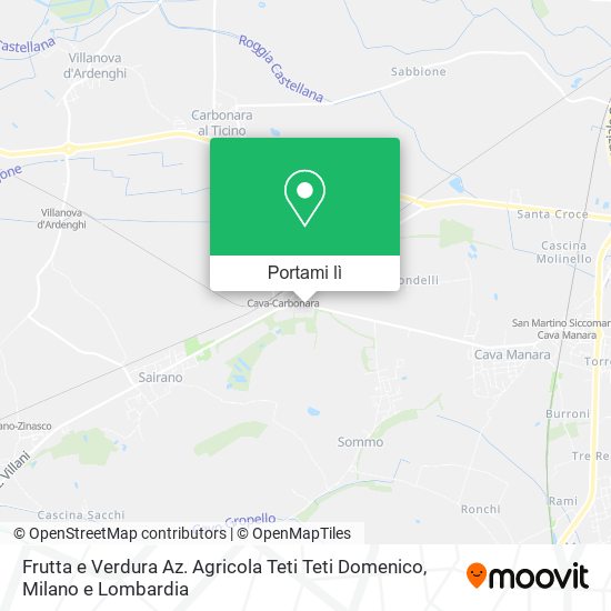 Mappa Frutta e Verdura Az. Agricola Teti Teti Domenico