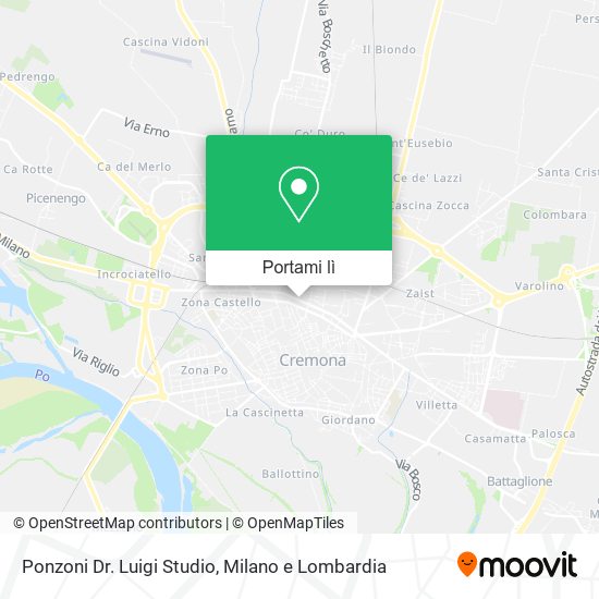 Mappa Ponzoni Dr. Luigi Studio