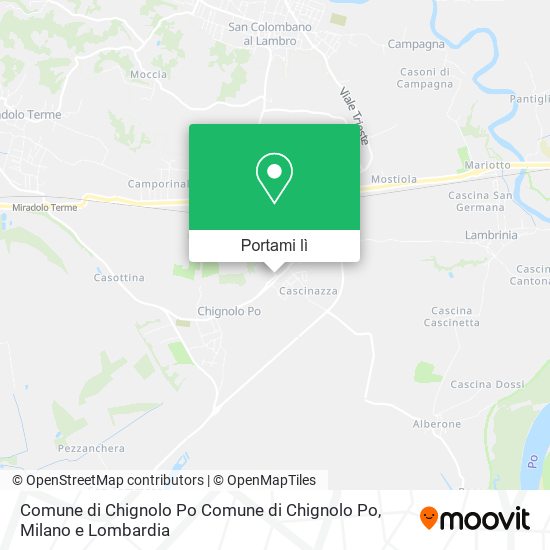 Mappa Comune di Chignolo Po Comune di Chignolo Po