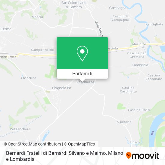 Mappa Bernardi Fratelli di Bernardi Silvano e Maimo