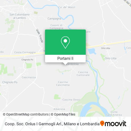 Mappa Coop. Soc. Onlus I Germogli Arl.