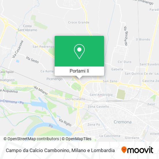 Mappa Campo da Calcio Cambonino
