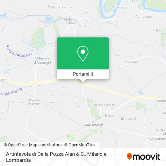 Mappa Artintavola di Dalla Pozza Alan & C.