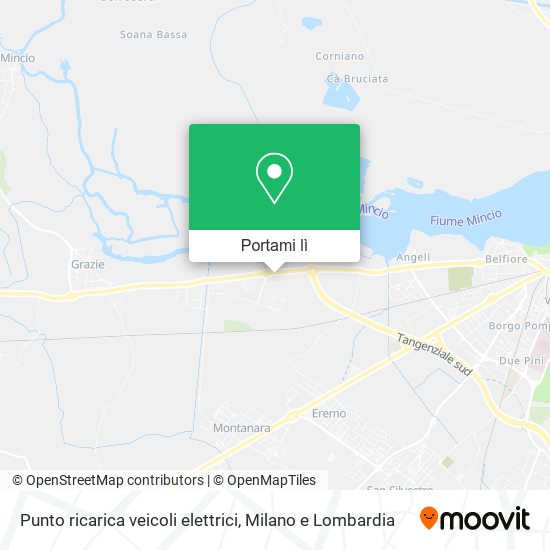 Mappa Punto ricarica veicoli elettrici