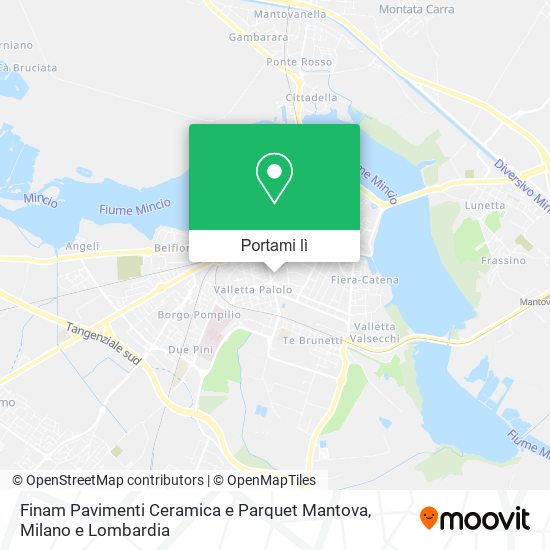 Mappa Finam Pavimenti Ceramica e Parquet Mantova