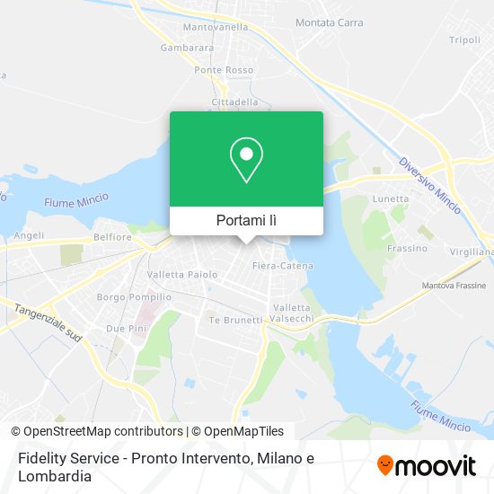 Mappa Fidelity Service - Pronto Intervento