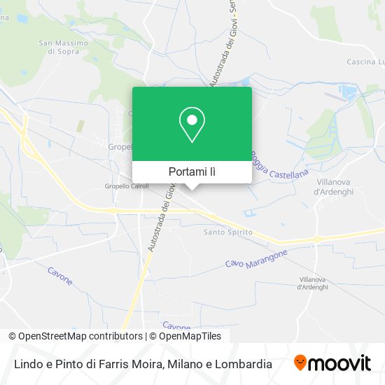 Mappa Lindo e Pinto di Farris Moira