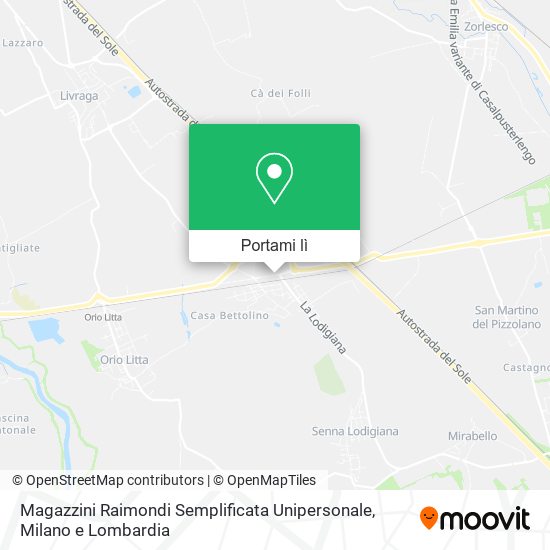 Mappa Magazzini Raimondi Semplificata Unipersonale