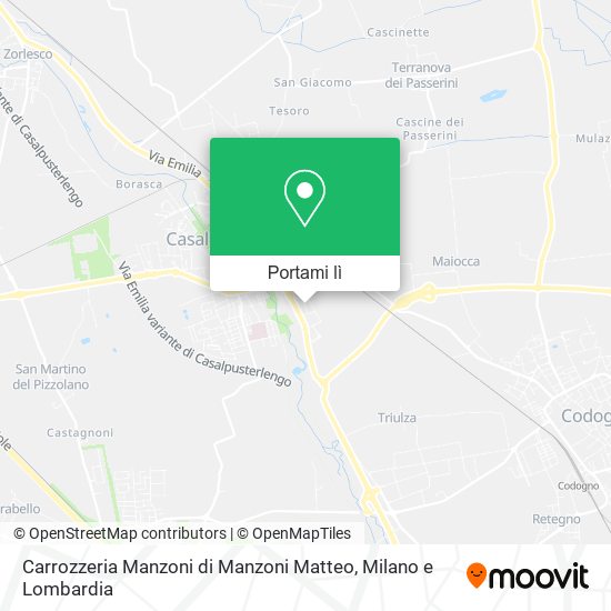 Mappa Carrozzeria Manzoni di Manzoni Matteo