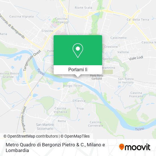 Mappa Metro Quadro di Bergonzi Pietro & C.