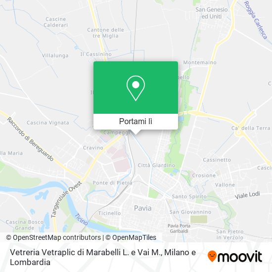 Mappa Vetreria Vetraplic di Marabelli L. e Vai M.