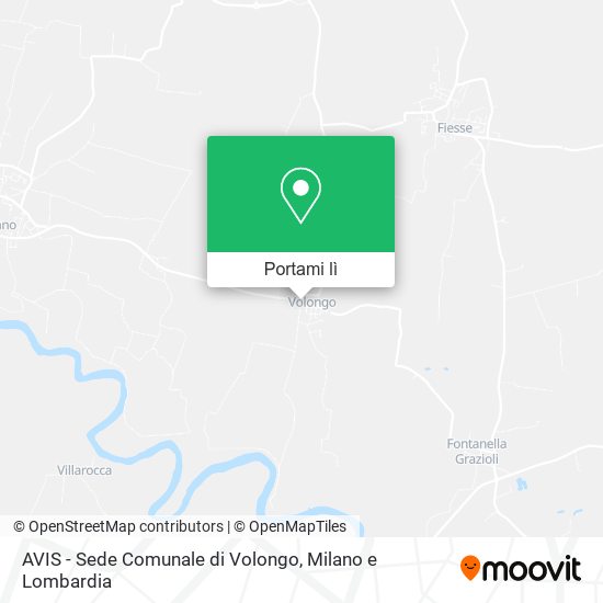 Mappa AVIS - Sede Comunale di Volongo