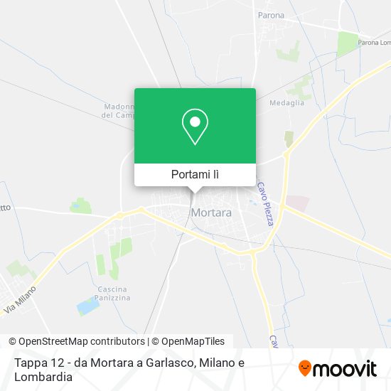 Mappa Tappa 12 - da Mortara a Garlasco