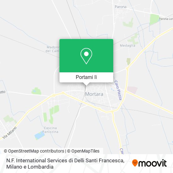 Mappa N.F. International Services di Delli Santi Francesca
