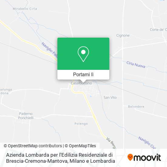 Mappa Azienda Lombarda per l'Edilizia Residenziale di Brescia-Cremona-Mantova