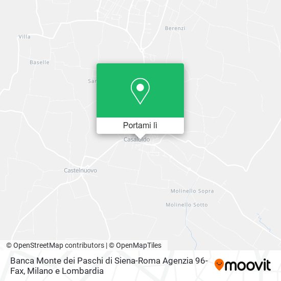 Mappa Banca Monte dei Paschi di Siena-Roma Agenzia 96-Fax