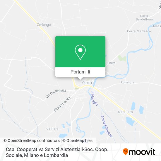 Mappa Csa. Cooperativa Servizi Aistenziali-Soc. Coop. Sociale