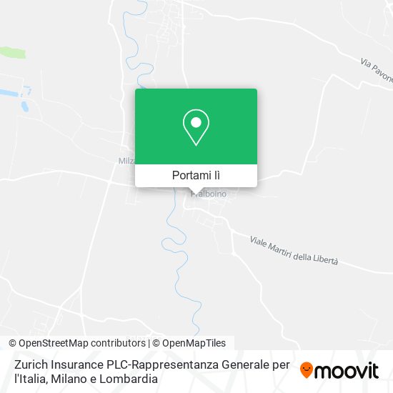 Mappa Zurich Insurance PLC-Rappresentanza Generale per l'Italia