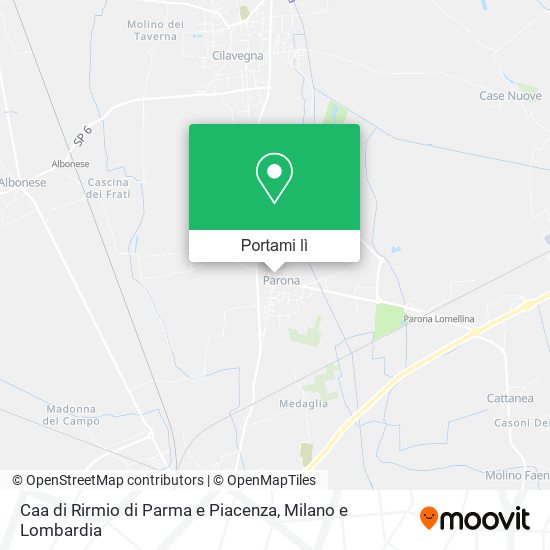 Mappa Caa di Rirmio di Parma e Piacenza