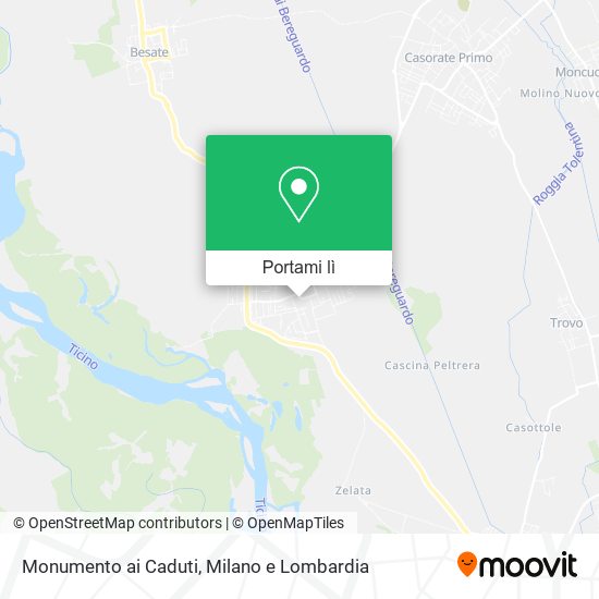 Mappa Monumento ai Caduti