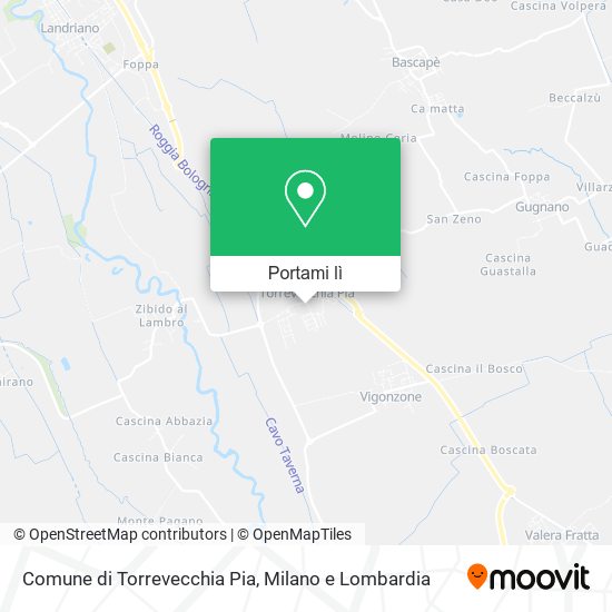 Mappa Comune di Torrevecchia Pia