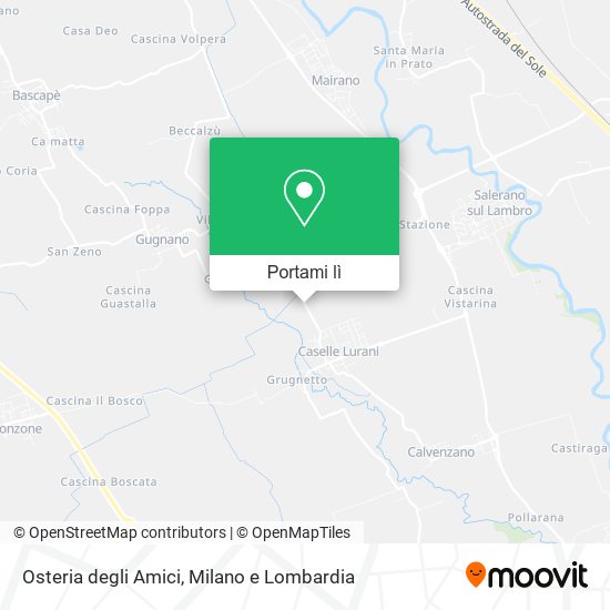 Mappa Osteria degli Amici