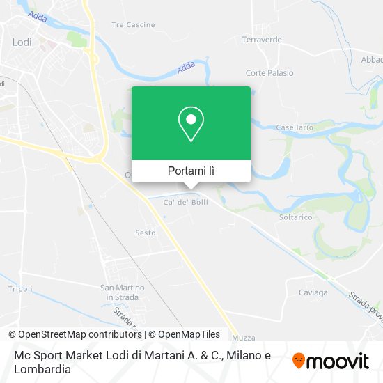 Mappa Mc Sport Market Lodi di Martani A. & C.