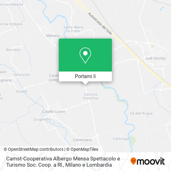 Mappa Camst-Cooperativa Albergo Mensa Spettacolo e Turismo Soc. Coop. a Rl.