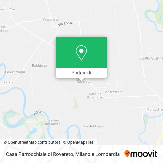 Mappa Casa Parrocchiale di Rovereto