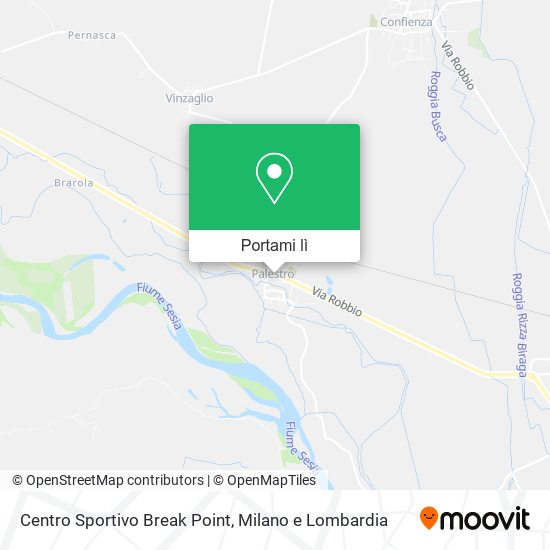 Mappa Centro Sportivo Break Point