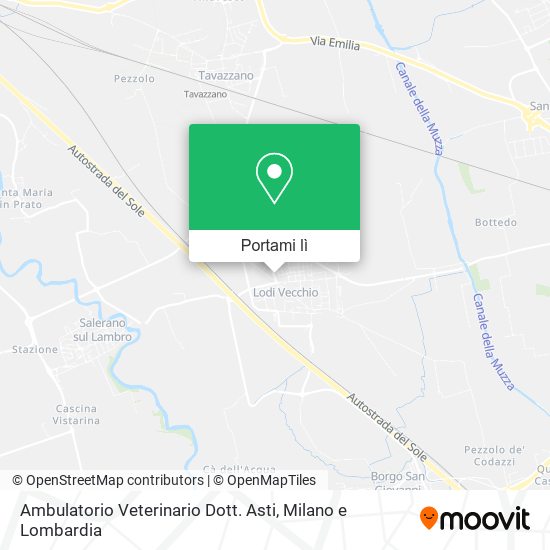 Mappa Ambulatorio Veterinario Dott. Asti