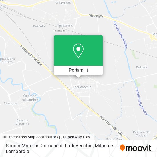 Mappa Scuola Materna Comune di Lodi Vecchio