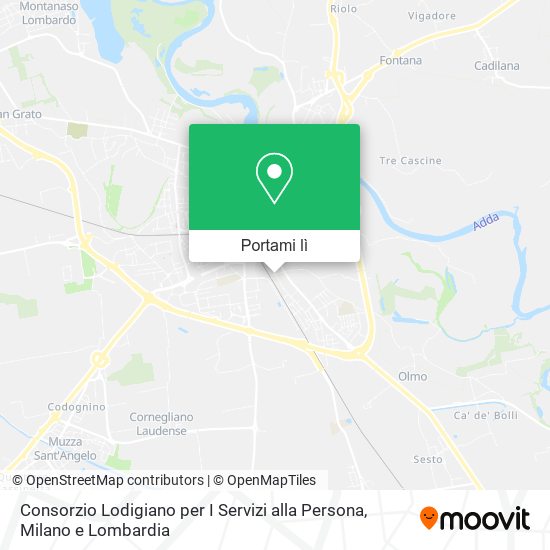 Mappa Consorzio Lodigiano per I Servizi alla Persona