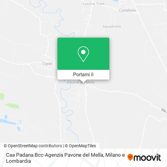Mappa Caa Padana Bcc-Agenzia Pavone del Mella