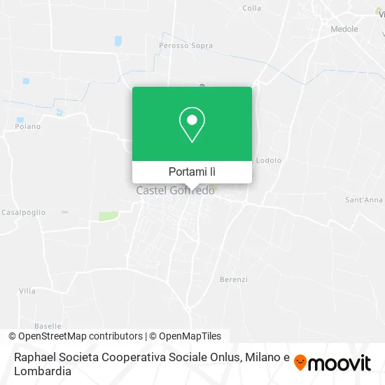 Mappa Raphael Societa Cooperativa Sociale Onlus