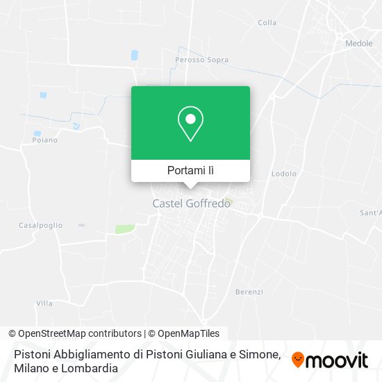 Mappa Pistoni Abbigliamento di Pistoni Giuliana e Simone