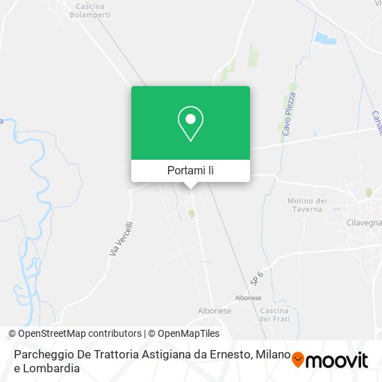 Mappa Parcheggio De Trattoria Astigiana da Ernesto