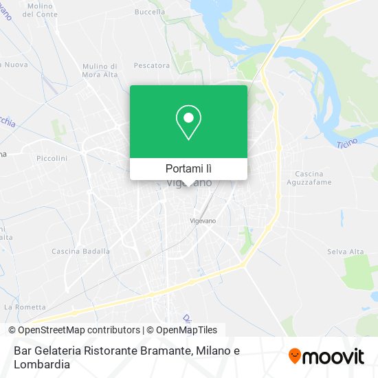 Mappa Bar Gelateria Ristorante Bramante