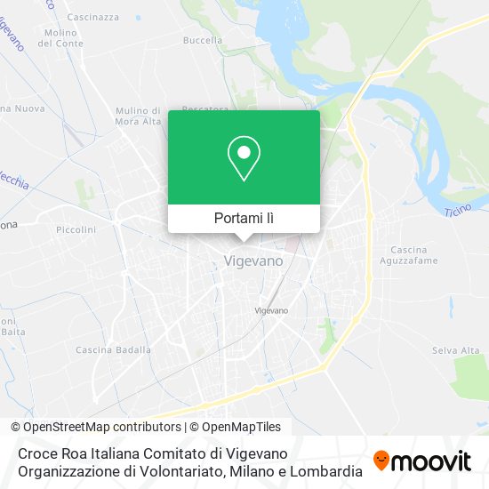 Mappa Croce Roa Italiana Comitato di Vigevano Organizzazione di Volontariato