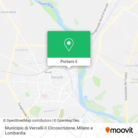 Mappa Municipio di Vercelli-II Circoscrizione