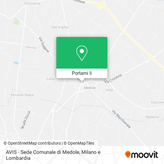 Mappa AVIS - Sede Comunale di Medole