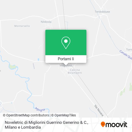 Mappa Noveletric di Migliorini Guerrino Generino & C.