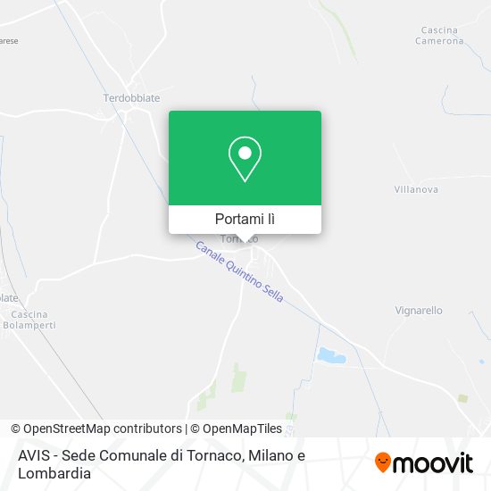 Mappa AVIS - Sede Comunale di Tornaco