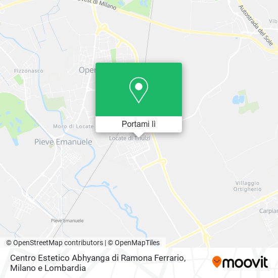 Mappa Centro Estetico Abhyanga di Ramona Ferrario