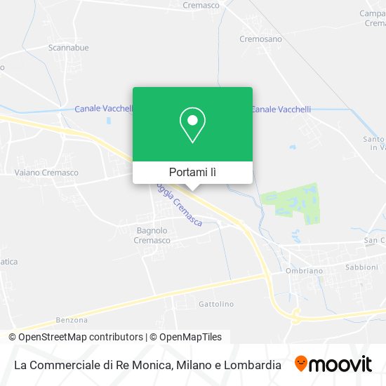 Mappa La Commerciale di Re Monica