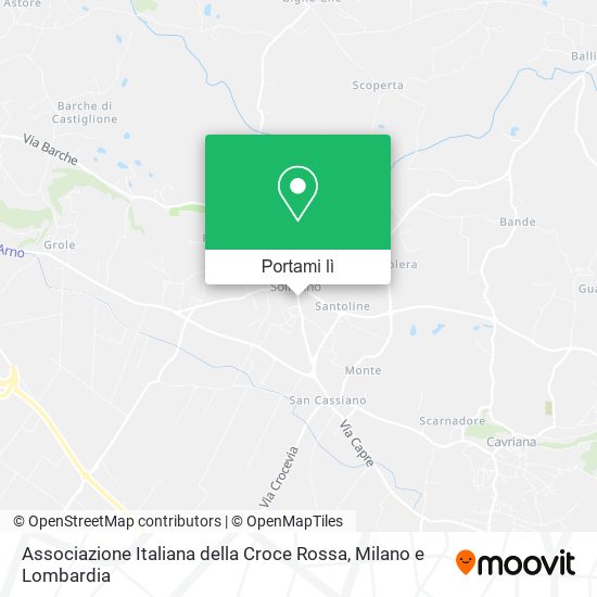 Mappa Associazione Italiana della Croce Rossa